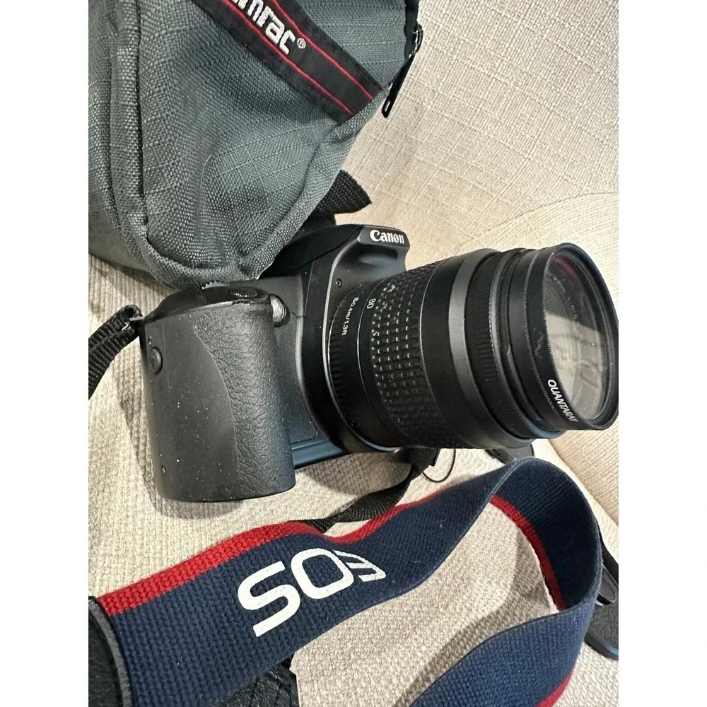 Vintage Canon EOS Rebel G Camera and case 1990's PARTS ONLY